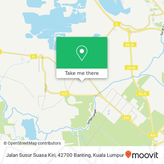 Peta Jalan Susur Suasa Kiri, 42700 Banting