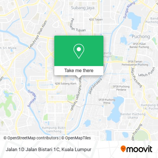 Jalan 1D Jalan Bistari 1C map
