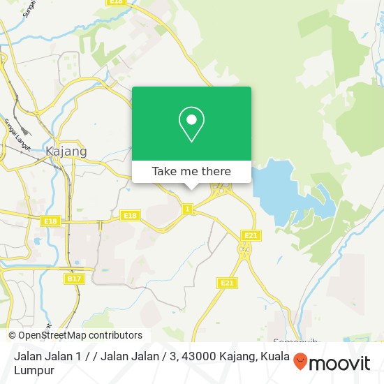 Peta Jalan Jalan 1 / / Jalan Jalan / 3, 43000 Kajang