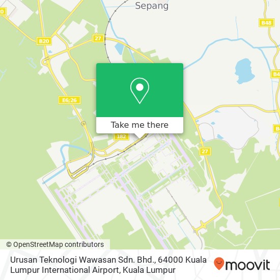 Urusan Teknologi Wawasan Sdn. Bhd., 64000 Kuala Lumpur International Airport map