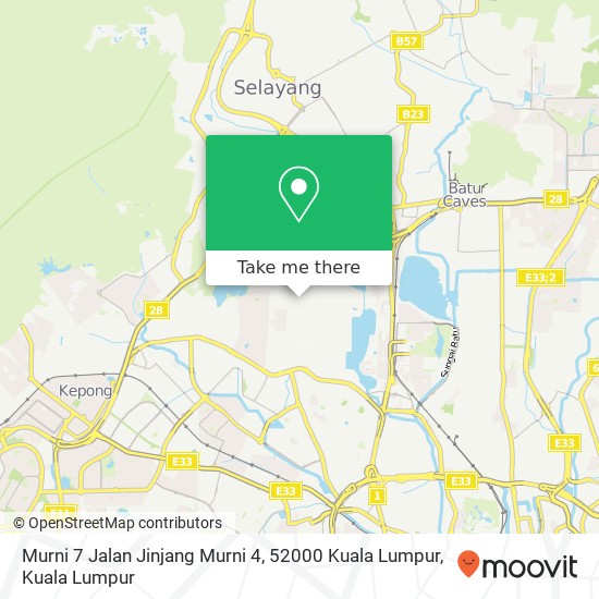 Peta Murni 7 Jalan Jinjang Murni 4, 52000 Kuala Lumpur