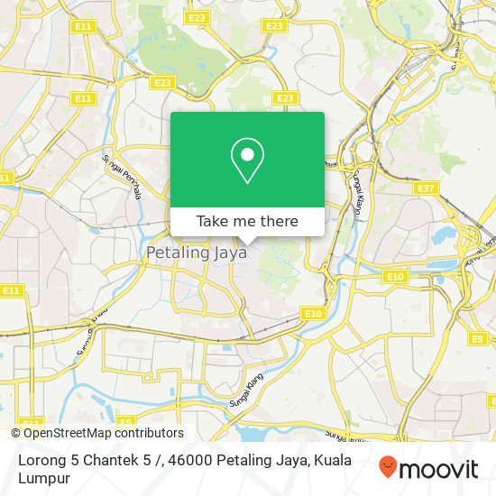Peta Lorong 5 Chantek 5 /, 46000 Petaling Jaya