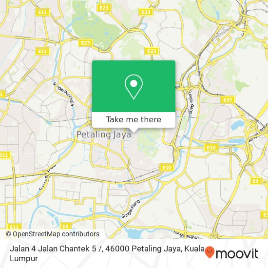 Peta Jalan 4 Jalan Chantek 5 /, 46000 Petaling Jaya