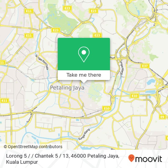 Lorong 5 / / Chantek 5 / 13, 46000 Petaling Jaya map