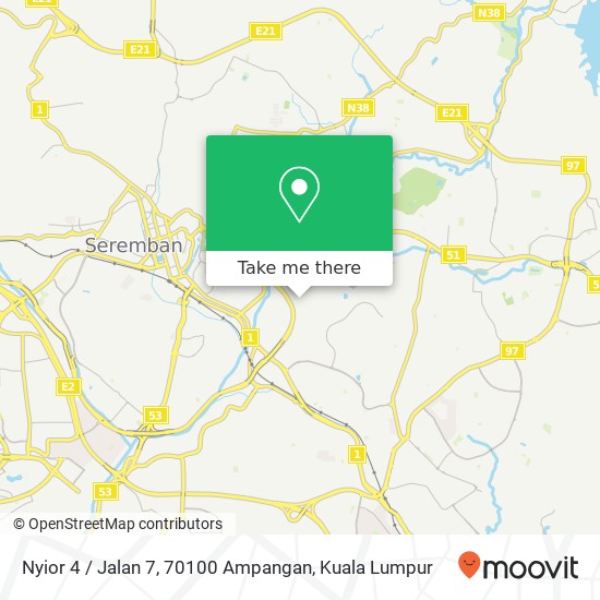 Nyior 4 / Jalan 7, 70100 Ampangan map