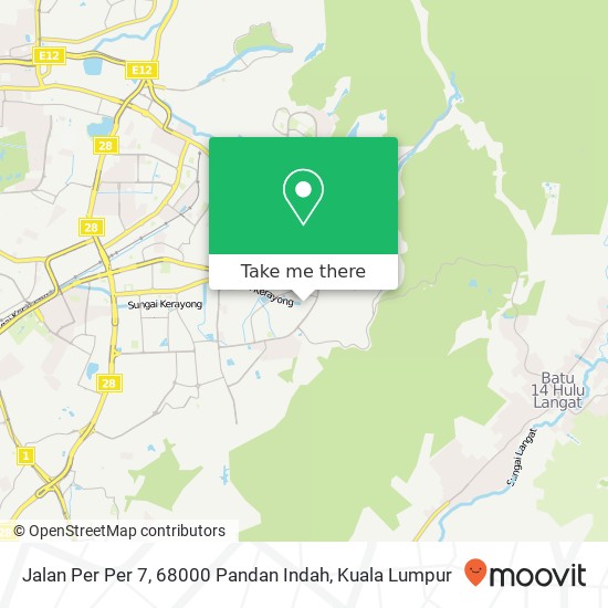 Jalan Per Per 7, 68000 Pandan Indah map