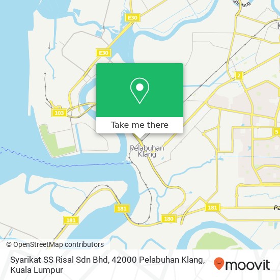 Peta Syarikat SS Risal Sdn Bhd, 42000 Pelabuhan Klang