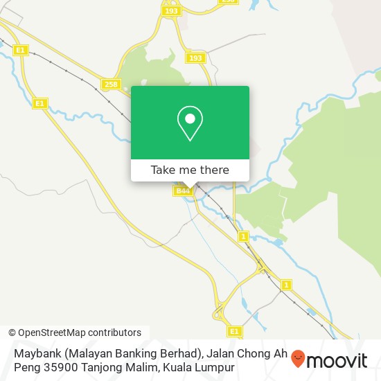 Maybank (Malayan Banking Berhad), Jalan Chong Ah Peng 35900 Tanjong Malim map
