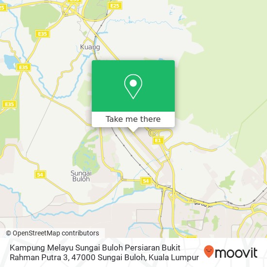 Peta Kampung Melayu Sungai Buloh Persiaran Bukit Rahman Putra 3, 47000 Sungai Buloh