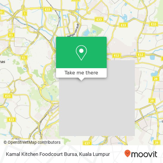 Kamal Kitchen Foodcourt Bursa map