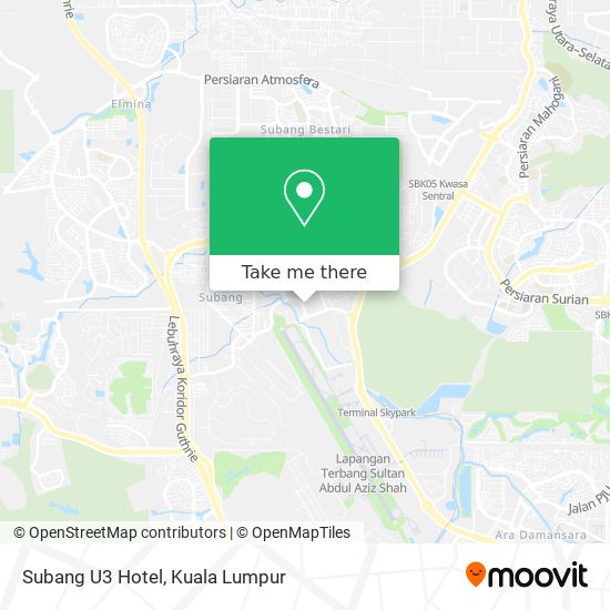 Subang U3 Hotel map