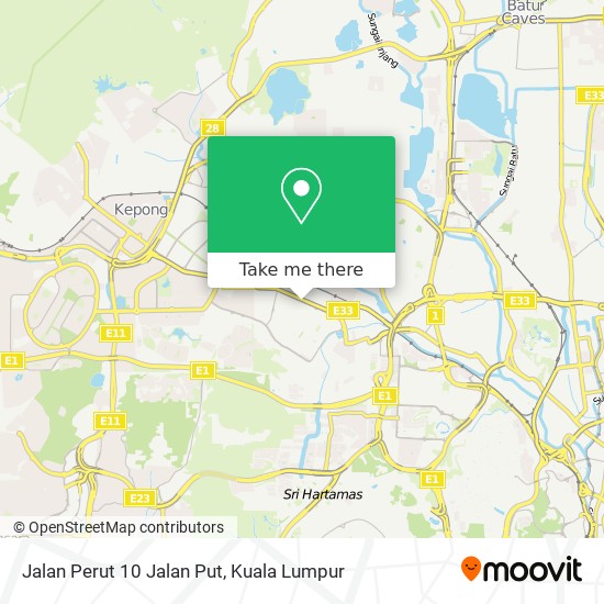 Jalan Perut 10 Jalan Put map