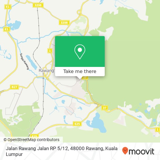 Peta Jalan Rawang Jalan RP 5 / 12, 48000 Rawang