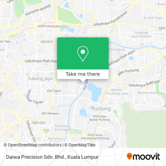 Daiwa Precision Sdn. Bhd. map