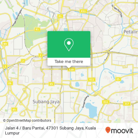 Peta Jalan 4 / Baru Pantai, 47301 Subang Jaya