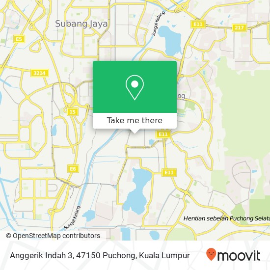 Anggerik Indah 3, 47150 Puchong map