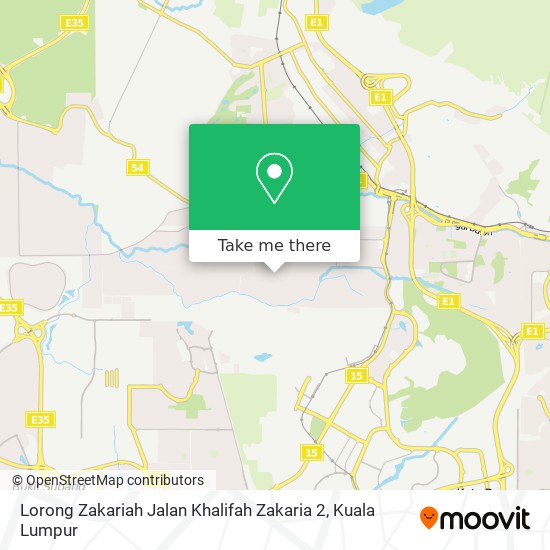 Lorong Zakariah Jalan Khalifah Zakaria 2 map