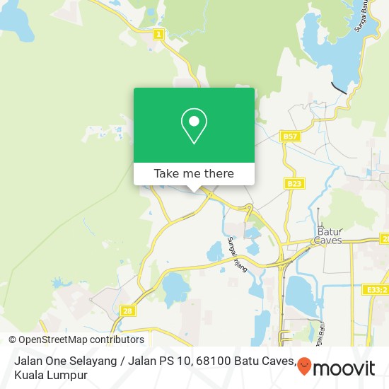 Jalan One Selayang / Jalan PS 10, 68100 Batu Caves map