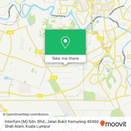 Interfurn (M) Sdn. Bhd., Jalan Bukit Kemuning 40460 Shah Alam map