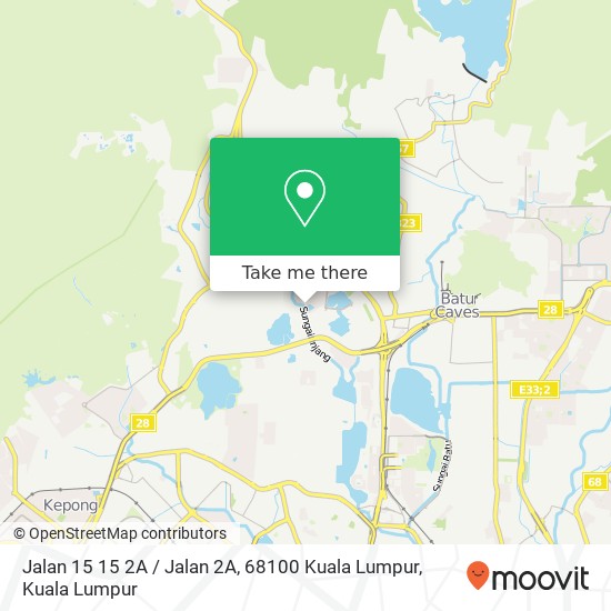 Jalan 15 15 2A / Jalan 2A, 68100 Kuala Lumpur map