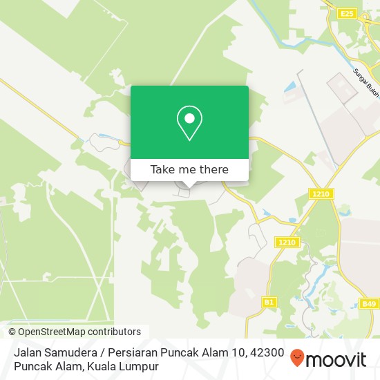 Peta Jalan Samudera / Persiaran Puncak Alam 10, 42300 Puncak Alam