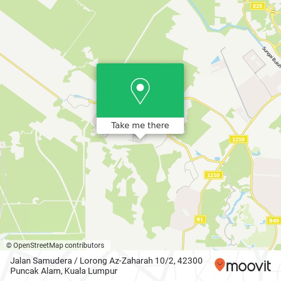 Jalan Samudera / Lorong Az-Zaharah 10 / 2, 42300 Puncak Alam map