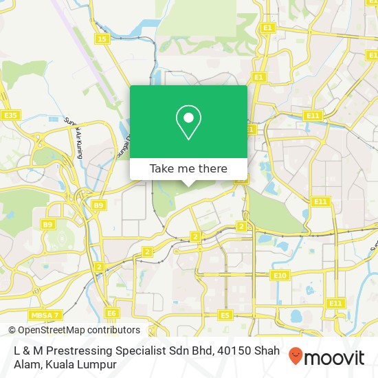 Peta L & M Prestressing Specialist Sdn Bhd, 40150 Shah Alam
