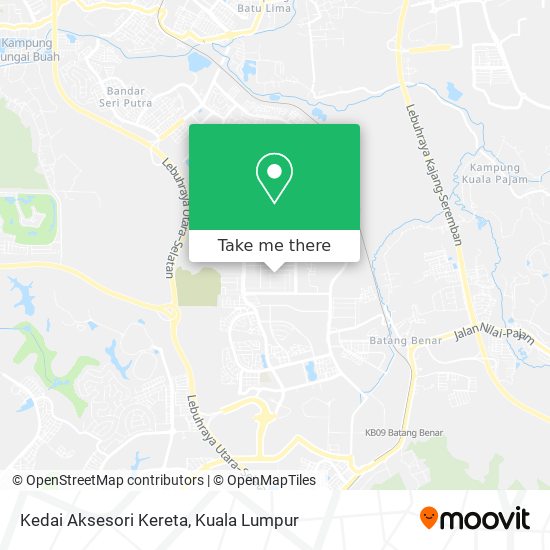 Kedai Aksesori Kereta map