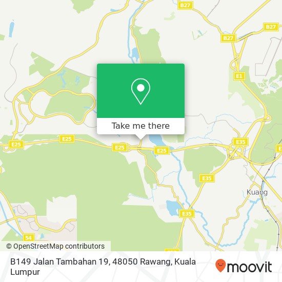 B149 Jalan Tambahan 19, 48050 Rawang map