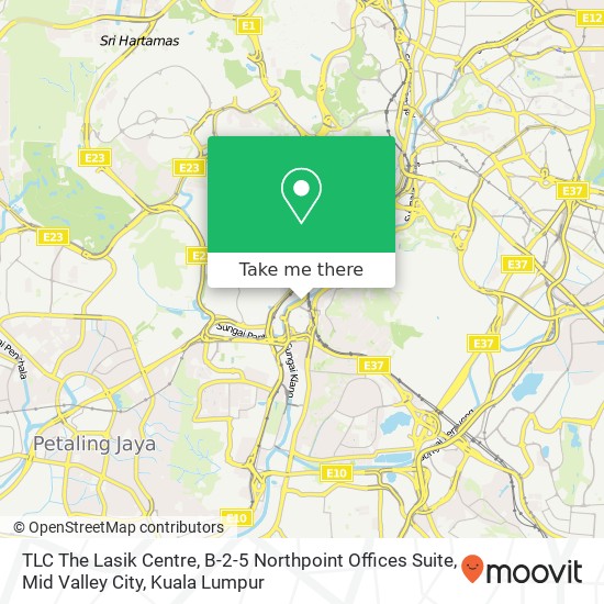 TLC The Lasik Centre, B-2-5 Northpoint Offices Suite, Mid Valley City map