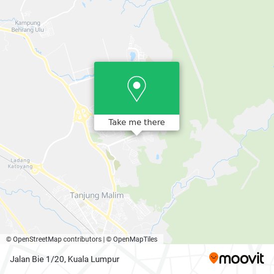 Peta Jalan Bie 1 / 20, 35900 Tanjung Malim