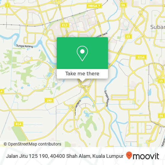 Jalan Jitu 125 190, 40400 Shah Alam map