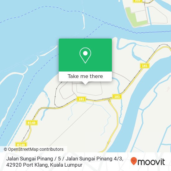 Peta Jalan Sungai Pinang / 5 / Jalan Sungai Pinang 4 / 3, 42920 Port Klang