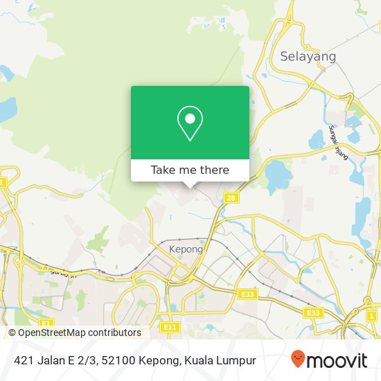 Peta 421 Jalan E 2/3, 52100 Kepong