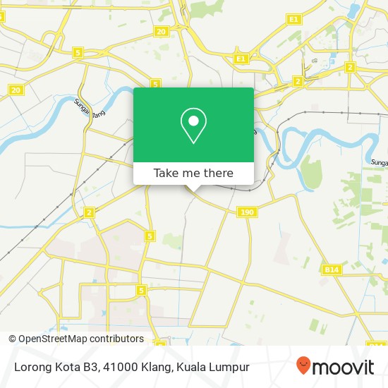 Peta Lorong Kota B3, 41000 Klang