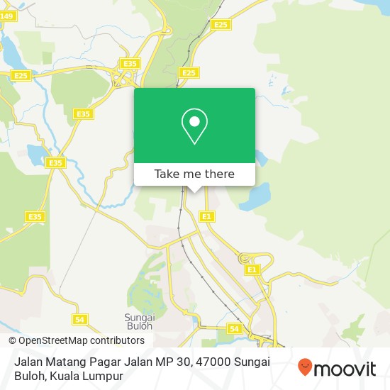 Peta Jalan Matang Pagar Jalan MP 30, 47000 Sungai Buloh