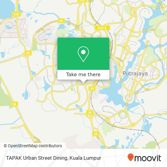 TAPAK Urban Street Dining map