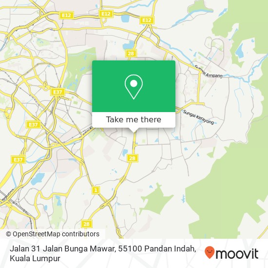 Jalan 31 Jalan Bunga Mawar, 55100 Pandan Indah map