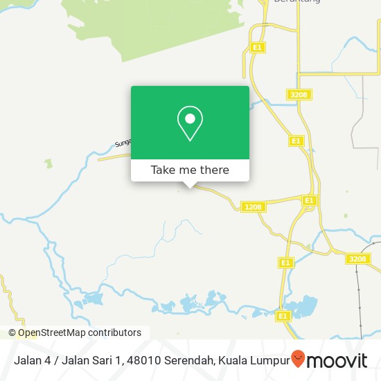 Jalan 4 / Jalan Sari 1, 48010 Serendah map