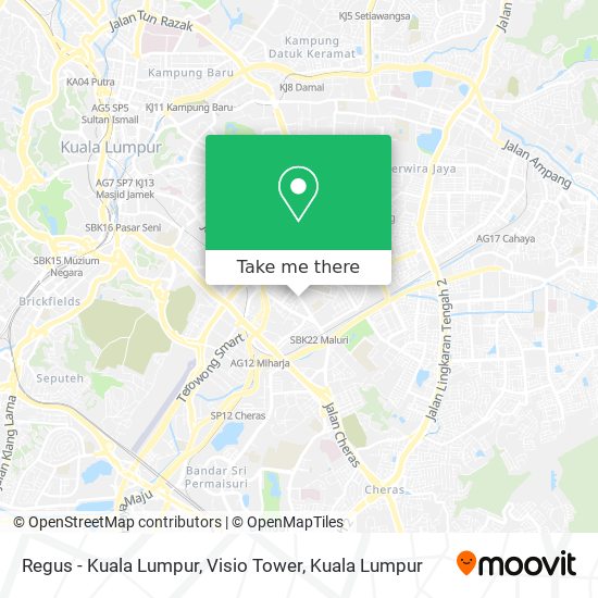 Regus - Kuala Lumpur, Visio Tower map