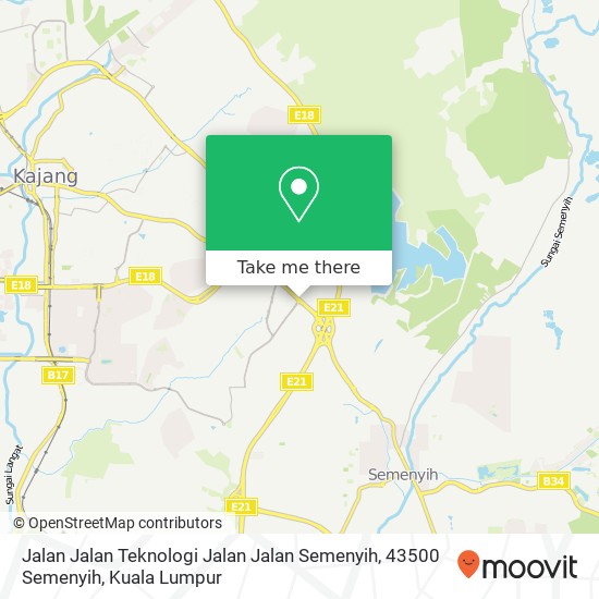 Peta Jalan Jalan Teknologi Jalan Jalan Semenyih, 43500 Semenyih