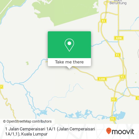 Peta 1 Jalan Cemperaisari 1A / 1 (Jalan Cemperaisari 1A / 1,1), 48010 Serendah