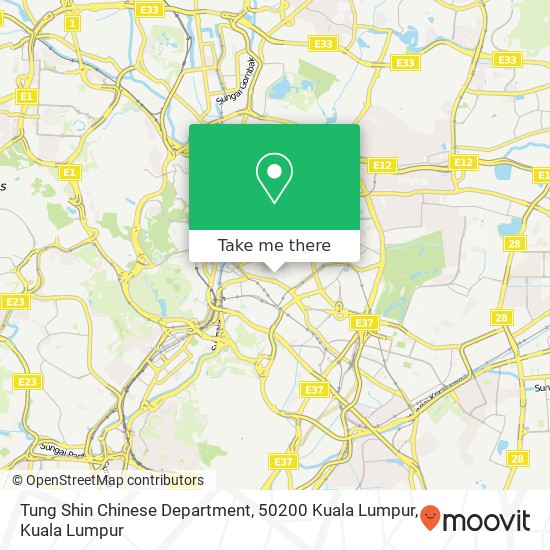 Tung Shin Chinese Department, 50200 Kuala Lumpur map