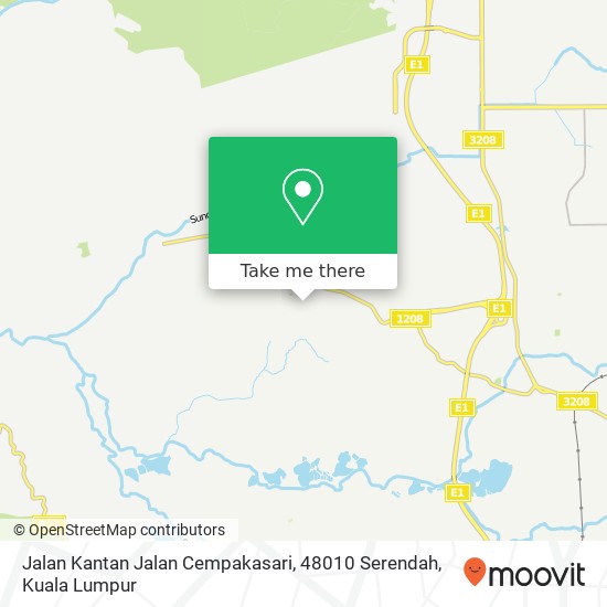 Jalan Kantan Jalan Cempakasari, 48010 Serendah map