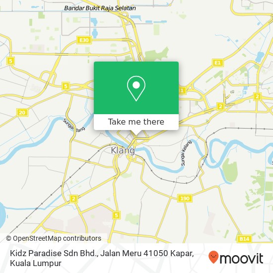 Kidz Paradise Sdn Bhd., Jalan Meru 41050 Kapar map