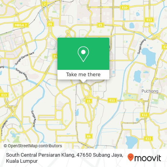 South Central Persiaran Klang, 47650 Subang Jaya map