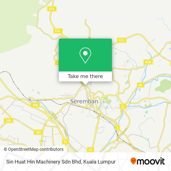 Sin Huat Hin Machinery Sdn Bhd map