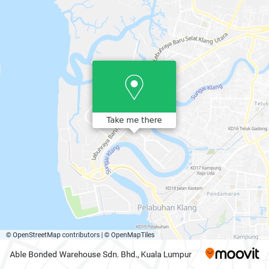 Able Bonded Warehouse Sdn. Bhd. map