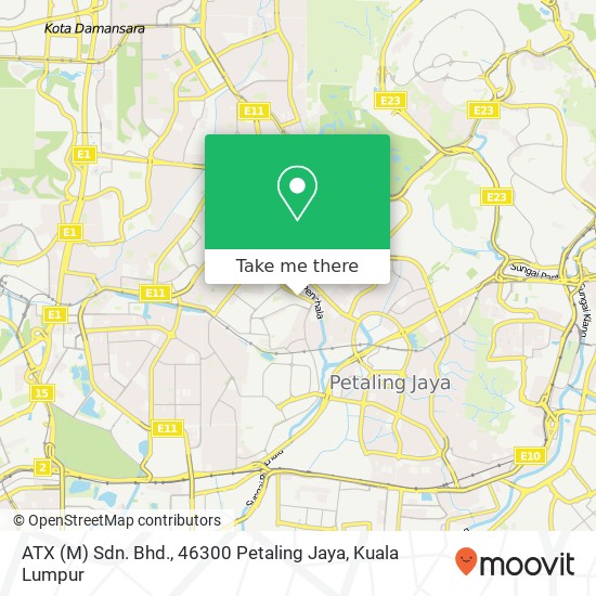 ATX (M) Sdn. Bhd., 46300 Petaling Jaya map