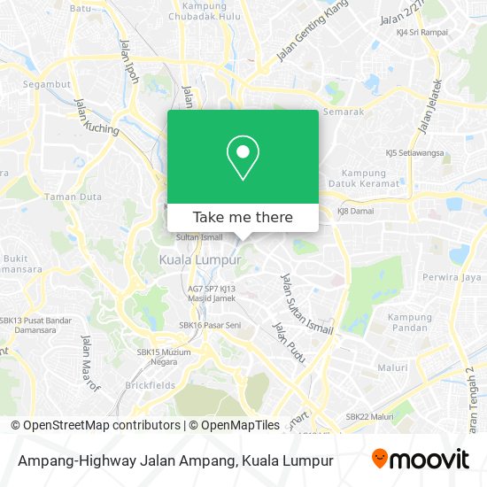 Peta Ampang-Highway Jalan Ampang